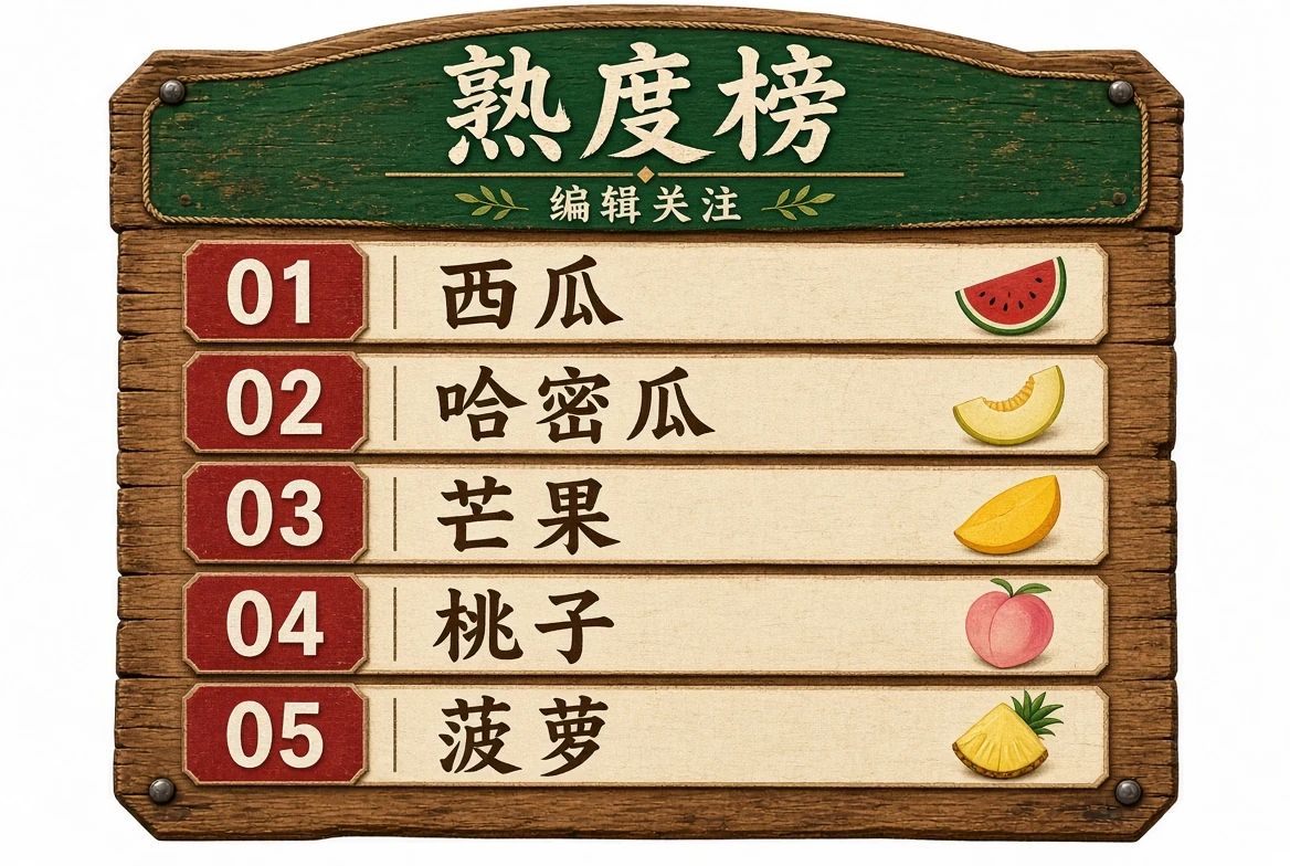熟度榜编辑关注视觉